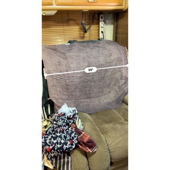 Reversible Paisley Print Scarf Silk and Cotton Blend - Picture 3 of 6